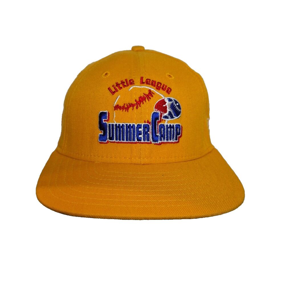 NWOT 90s Vintage New Era Little League Baseball Summer Camp Snapback Hat Cap